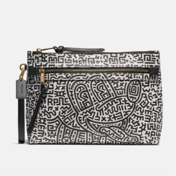 COACH NWT DISNEY x KEITH HARING Academy Pouch 5220 - Picture 11 of 14